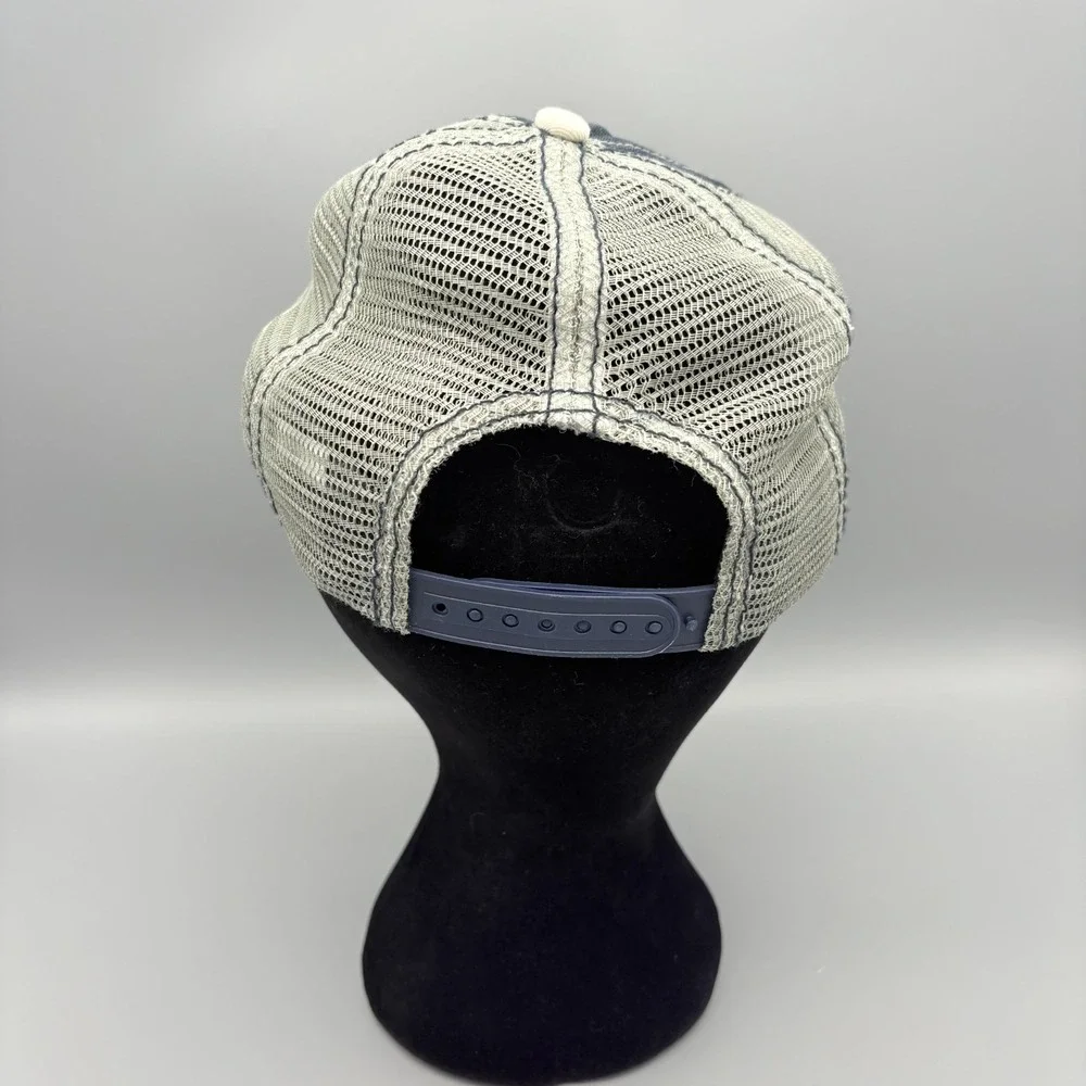 H3 Headwear Ford Mesh Trucker Hat Blue/White Adjustable Snapback Cap